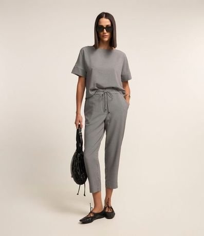 Blusa en Crepé sin Sisa con Estampado Geométrico 2