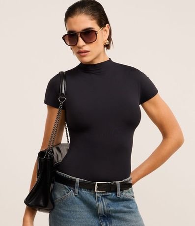 Body en Poliamida con Cuello Mediano