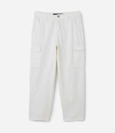 Pantalón Baggy en Sarga con Bolsillos Cargo 4