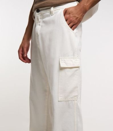 Pantalón Baggy en Sarga con Bolsillos Cargo 3