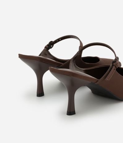Zapato tacones Mule con Salto en Satén 3