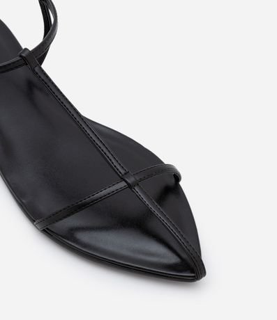 Sandalia Plana con Tiras Finas y Punta de Hojas 5