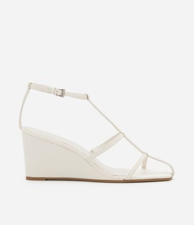 Sandalia Anabela en PU con Tira Salomé