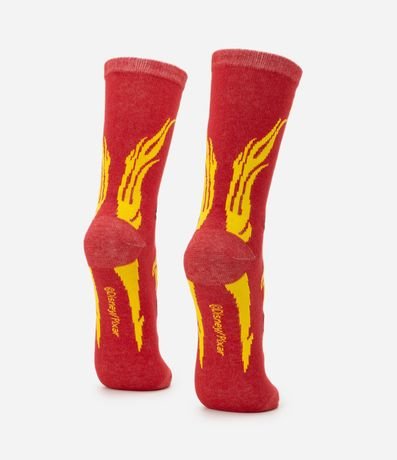 Media Caña Larga con Estampa del Rayo McQueen 3