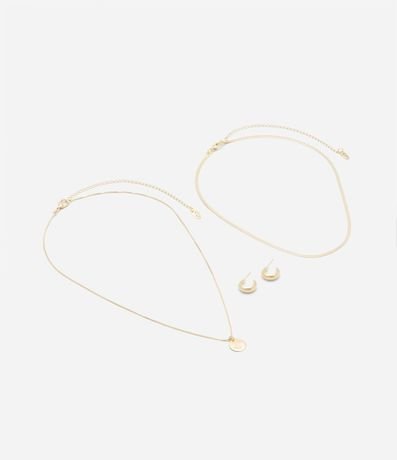 Conjunto de Collar Capas y Caravana Aro Bold 2