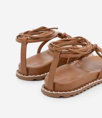 Sandalia Plana con lazo y suela Diferenciado 3