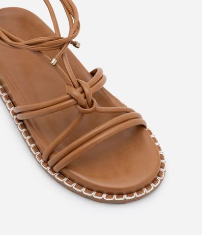 Sandalia Plana con lazo y suela Diferenciado 4