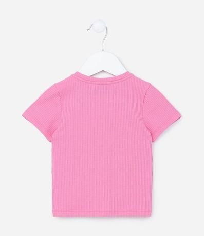 Blusa Infantil Acanalada con Bordado de Flor - Talle 1 a 5 años 2