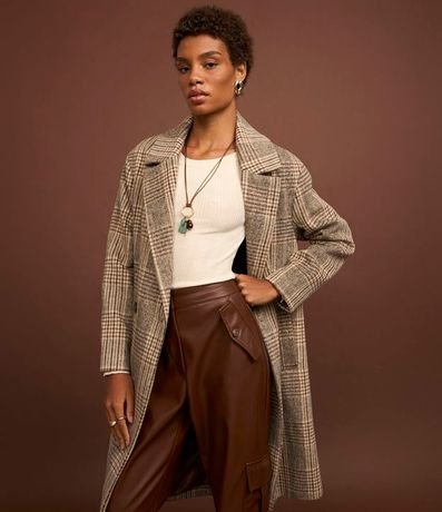 Pantalón Recto en PU con Bolsillos Cargo 2