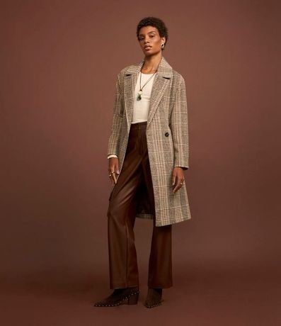 Pantalón Recto en PU con Bolsillos Cargo 6