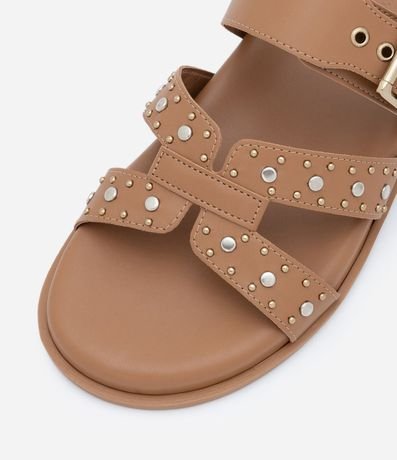 Sandalia Plana con Tira H con Tachas 4