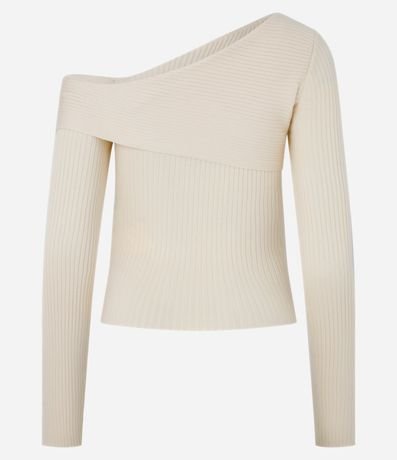 Blusa Hombro Único en Punto Canelado 3
