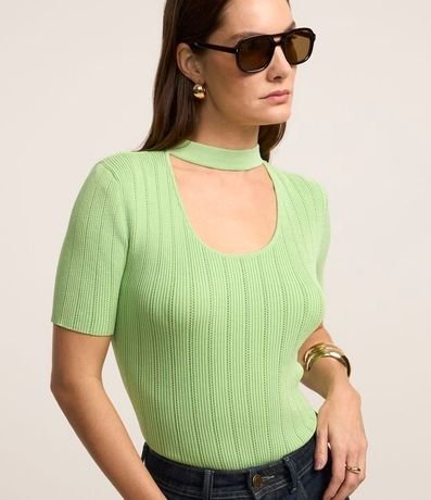 Blusa Manga corta en Tricot