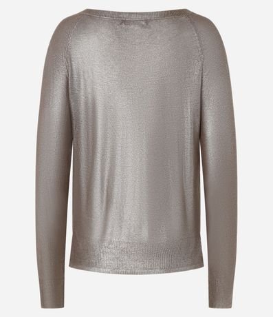 Blusa en Punto con Sisa Raglán y Foil 7