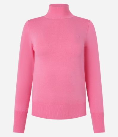 Blusa Manga Larga en Viscosa con Cuello Alto 5