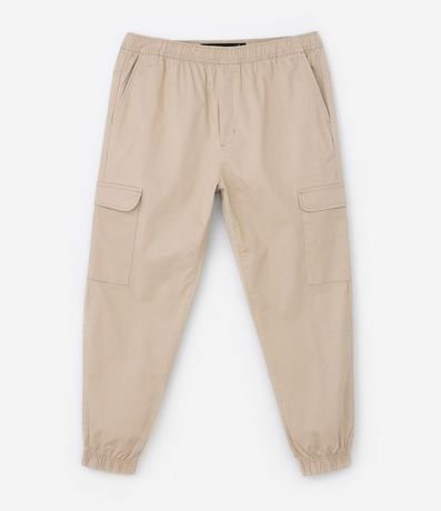 Pantalón Jogger en Sarga con Bolsillos Cargo 5
