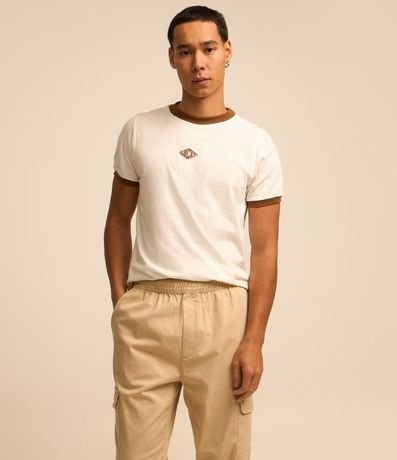 Pantalón Jogger en Sarga con Bolsillos Cargo 2