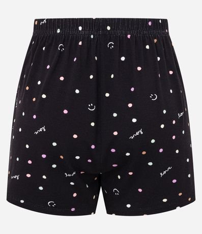 Short de Pijama en Viscosa con Estampa de Lunares 5