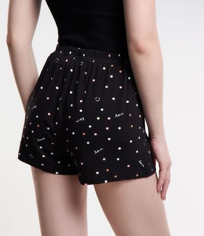 Short de Pijama en Viscosa con Estampa de Lunares 2