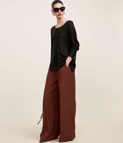 Blusa en Punto con Sisa Raglán y Foil 3