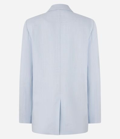 Blazer en Viscolino con Lapelas y Botón Único 7