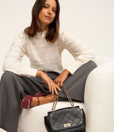 Pantalón Wide Leg Sastrería con Lapelas y Pliegues 5