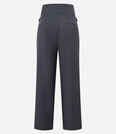 Pantalón Wide Leg Sastrería con Lapelas y Pliegues 7