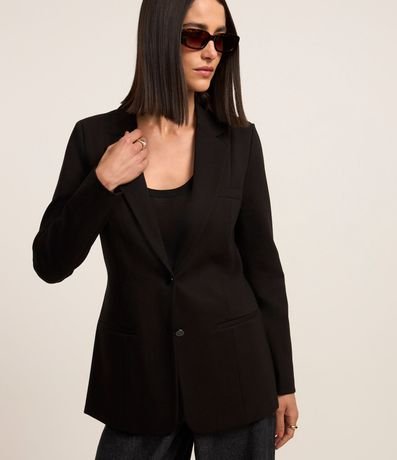 Blazer en Ponto Roma con Abotonado Sencillo 4