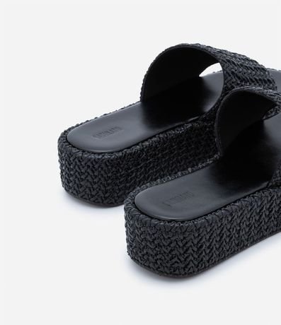 Sandalia Flatform con Superficie Trenzada 3