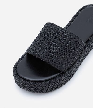Sandalia Flatform con Superficie Trenzada 4