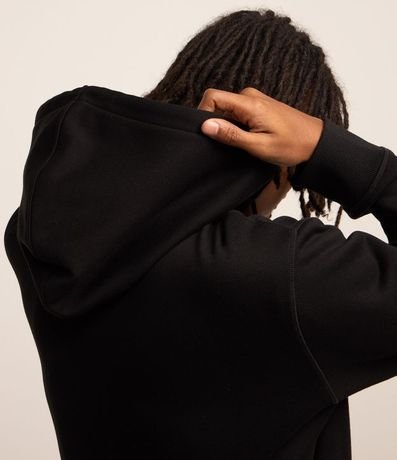 Saco en Algodón con Estampa Lettering y Capucha 4