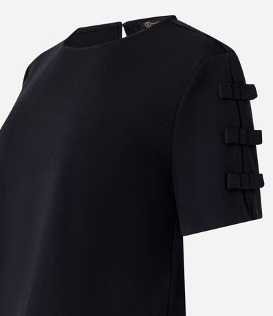 Blusa en Crepé con Lacitos en la Manga 2