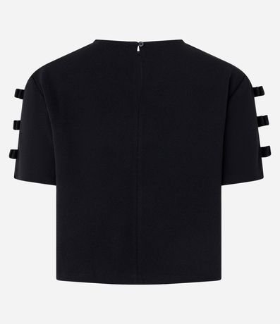 Blusa en Crepé con Lacitos en la Manga 3