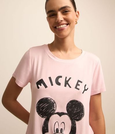 Pijama Short Doll en Viscosa con Estmapa Mickey Mouse 2