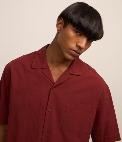 Camisa Relaxed Bowling en Tricolina con Textura 3
