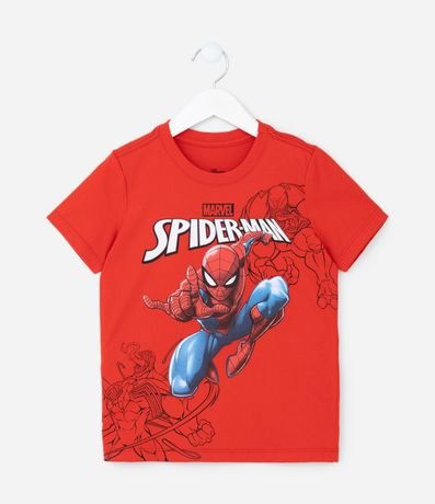 Remera Comfort Infantil con Estampa Spider-Man - Talle 4 a 10 años