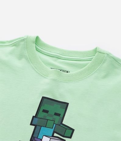 Remera Oversized Infantil con Estampa Minecraft - Talle 5 a 14 años 5