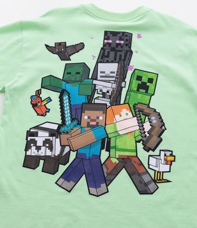 Remera Oversized Infantil con Estampa Minecraft - Talle 5 a 14 años 13
