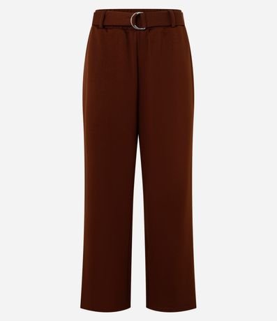 Pantalón en Viscosa con Cinturón 5