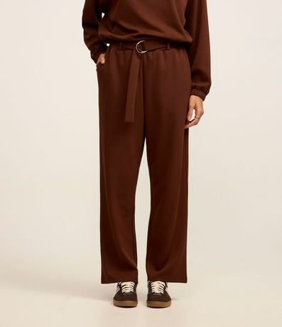 Pantalón en Viscosa con Cinturón 3