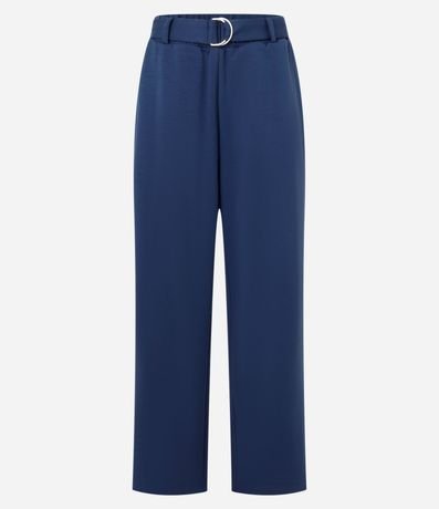 Pantalón en Viscosa con Cinturón 5