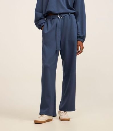 Pantalón en Viscosa con Cinturón 3