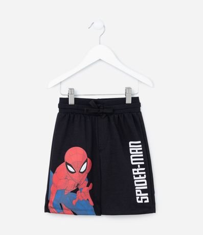Bermuda Infantil en Algodón con Estampado Spider-Man - Talle 3 a 10 años
