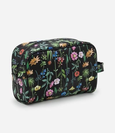 Necesaire Rectangular Grande Jelly con Estampa Flores