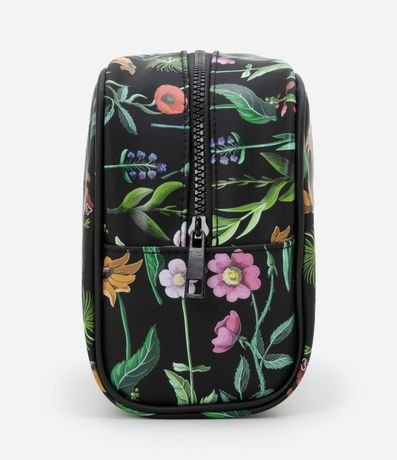 Necesaire Rectangular Grande Jelly con Estampa Flores 2
