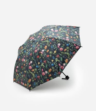 Paraguas Plegable con Estampa Floral