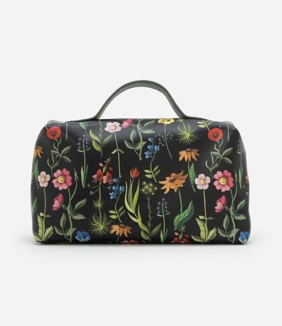 Neceser Rectangular Grande con Estampa Flores Coloridas 3
