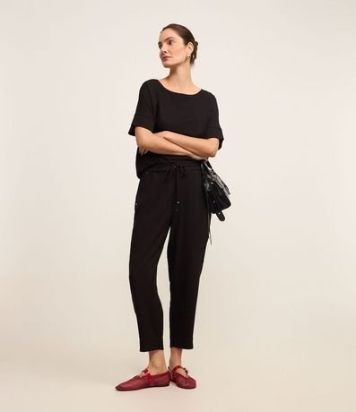 Blusa en Crepé con Manga Amplia 2