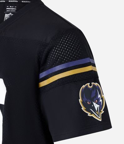 Remera Deportiva en Tecnologia Dry con Estampa  NFL Ravens 6