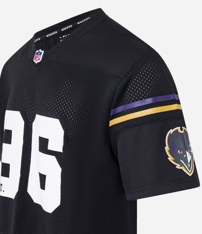 Remera Deportiva en Tecnologia Dry con Estampa  NFL Ravens 8
